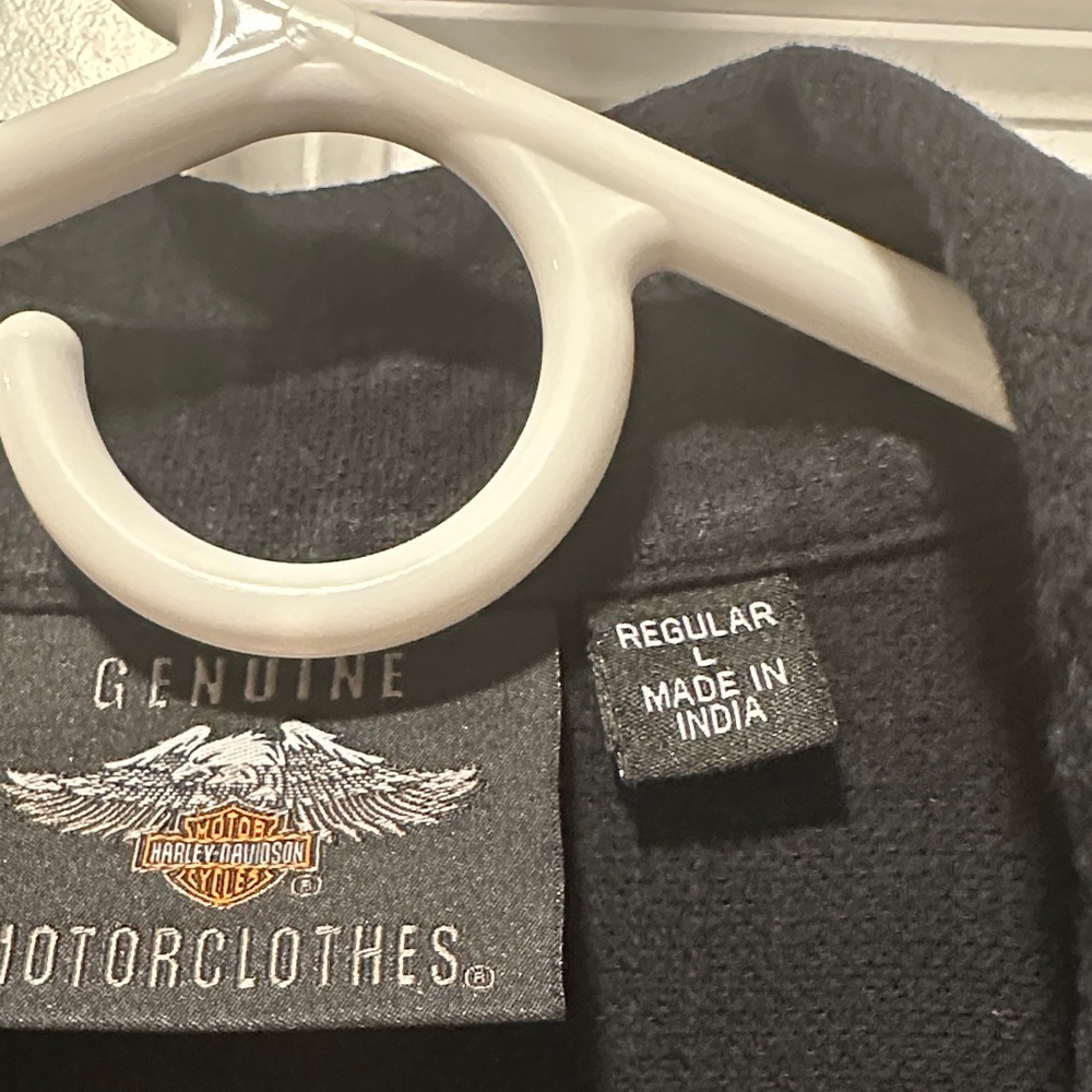 Harley-Davidson Men's Classic Black Casual Shirt - Picture 6 of 6